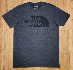 The North Face Shirt Mens Size Medium Black Big Logo Graphic T-Shirt Tee Outdoor