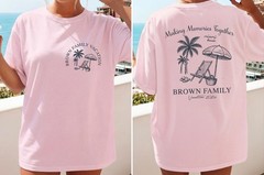 Custom Family Vacation 2026 Shirt Matching Summer Beach Trip Tee