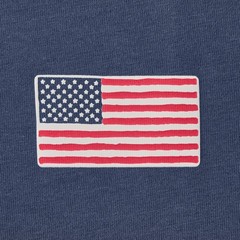 Life is Good. Men’s Old Glory Short Sleeve Crusher Tee, Darkest Blue