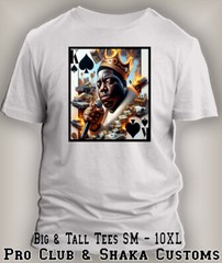 Notorious B King of Spades Graphic Tee Shirt Sneaker Big Tall Hip Hop Streetwear