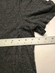 Men’s Banana Republic Gray XL T Shirt Linen Blend Split Collar V Neck