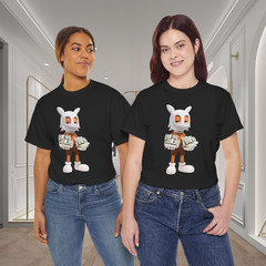Sleepy Masked Mascot Money Stack Graphic T-Shirt Cash Streetwear Tee
