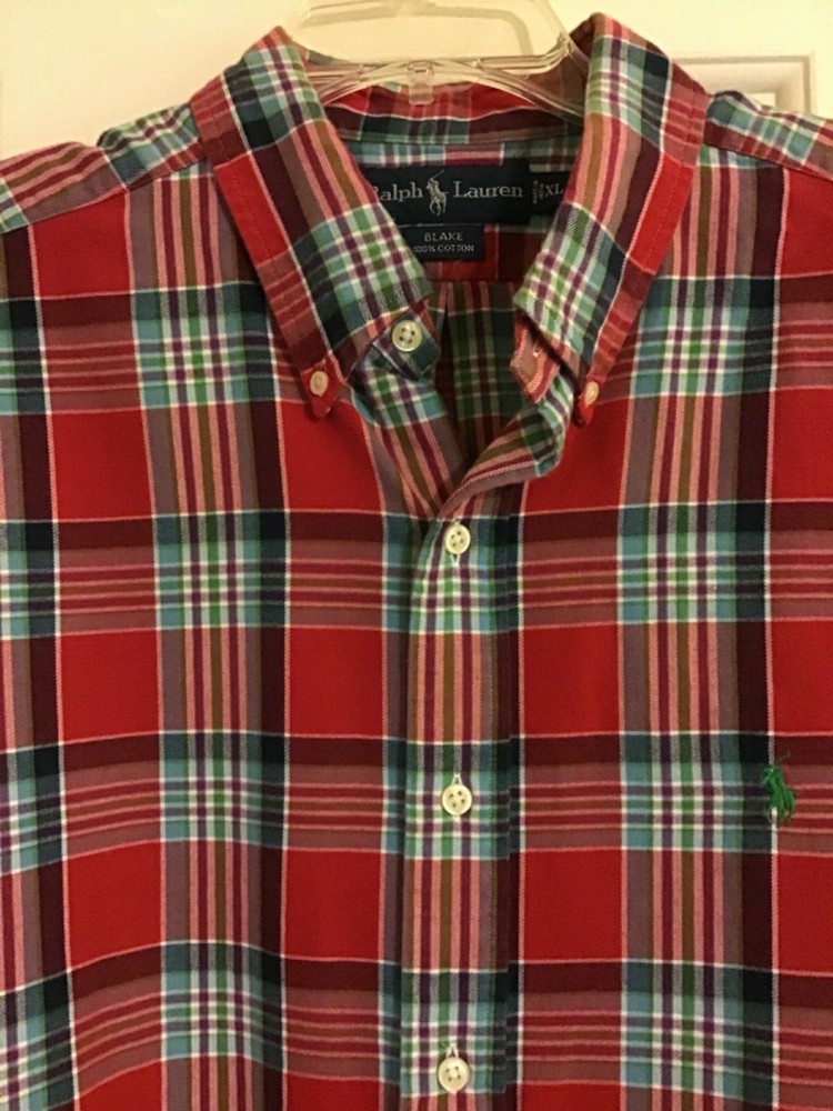 Ralph Lauren Button down shirt size XL Blake flannel