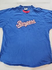 Vtg Lee Sport [Team] Crewneck Blue Red Contrast Collar Retro Gorpcore XL