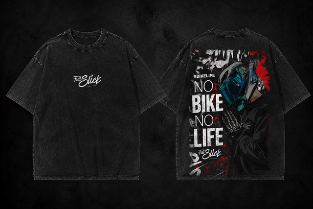 Washed Oversize Biker oversized t-shirt Biker t-shirt Streetwear t-shirt Unisex