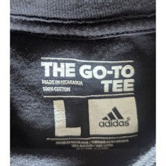 Adidas Go-To Tee Men’s Large Black Logo Graphic T-Shirt 100% Cotton