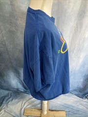 Vtg Y2K Gildan Bahamas Travel T Shirt XL Blue Single Stitch Heavy Cotton Retro