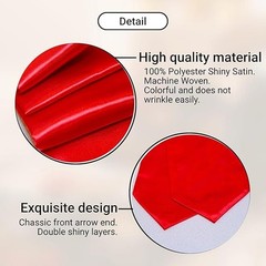 6 Pieces Unisex Graduation Stole Blank Graduation Sash Plain Grad Stole 72 In…