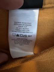 Harley Davidson Mens Large Crystal River Double Sided Yellow T Shirt Large