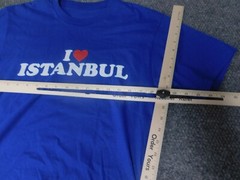Instanbul MEns Shirt Small blue graphic
