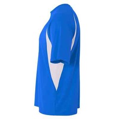 A4 Men’s Cooling Performance Color Blocked T-Shirt in Royal/White Size 2XL
