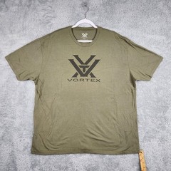 Vortex Optics Shirt Mens 3XL Green Logo Graphic Outdoor Hunting Shooting Red Dot