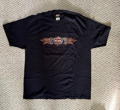 bundle of 4 mens used harley davidson t-shirt two-XL, two- 2XL