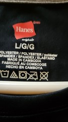 Hanes L T Shirt Black Mens S Sleeve Poly spandex 30 L 26 Across Front Chest pi