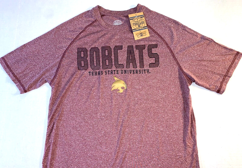 Texas State University Bobcats Athletic T-Shirt Brand New! SMALL