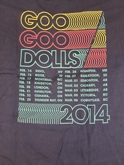Goo Goo Dolls Magnetic 2014 Tour Double Sided T Shirt 2XL