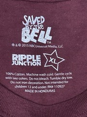 Bayside Tigers Saved By The Bell Retro 80s 90s teen sitcom graphic tee size XL