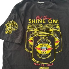NASCAR 2024 All Star Race T Shirt Mens Medium North Wilkesboro Speedway Black