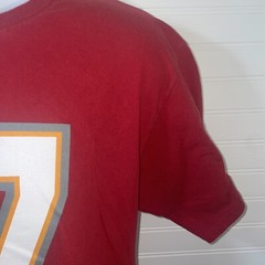 Rob Gronkowski #87 Tampa Bay Shirt Men Large Red Double Sided RN#90836 Bucs
