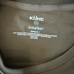 Kuhl Wildfibre Shirt Mens 2XL Gray Organic Cotton Crewneck Outdoor T-Shirt