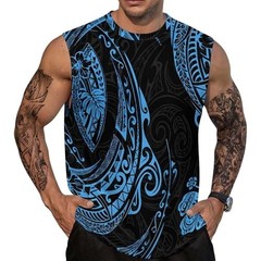 3D Tank Top Polynesian Tribal Moisture Wicking Athletic Sport