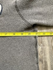 Vintage 2000s Aeropostale Men’s Gray Long Sleeve Thermal Crewneck Shirt