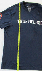 True Religion T Shirt Men’s XL Extra Large Stitched Patches Preppy Smart Casual