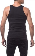 3-12 Pack Mens A-Shirt Tank Top 100% Premium Cotton Ribbed Undershirt Multicolor