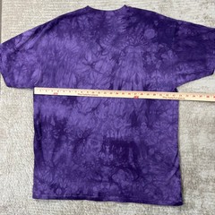 The Mountain 2003 David Penfound Wolf Spirit Tie Dye T-Shirt Purple 2XL Vintage