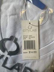City Lab Stretch Slim-Fit T-Shirt Ice White 4XL