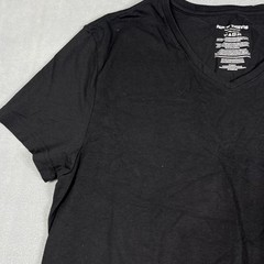 Pair of Thieves Shirt Mens Large Black V Neck Short Sleeve Stretch Casual Tee