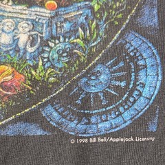 Vintage 1998 Bill Bell Astrologer Wizard Long Sleeve Graphic T-Shirt