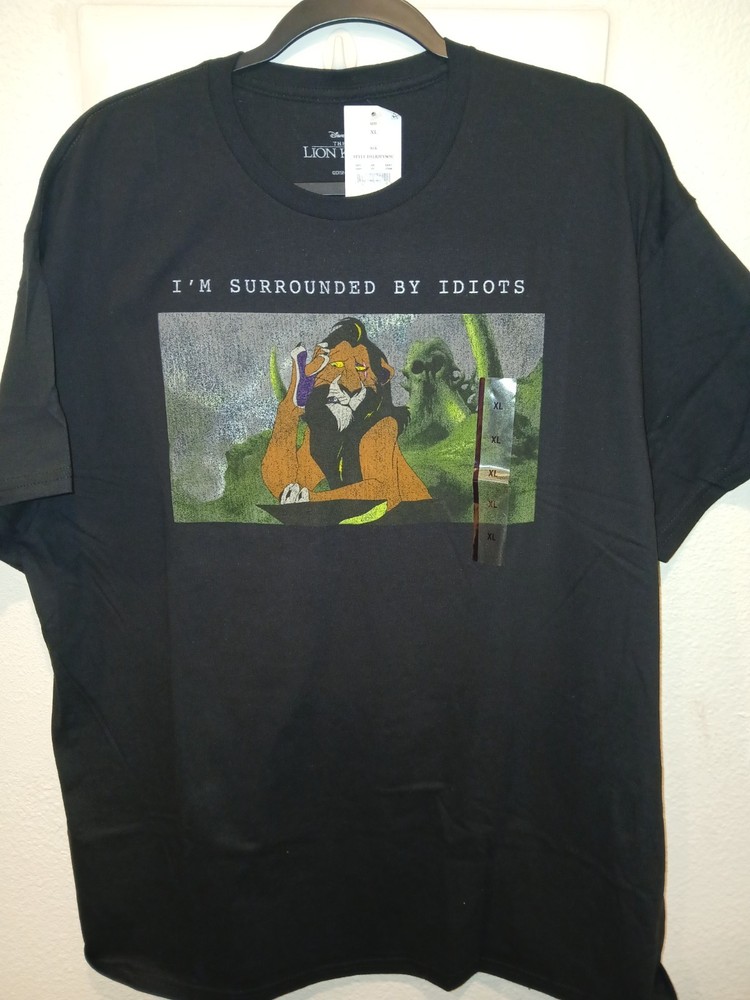 The Lion King I Am Surrounded by Idiots Black Sz M