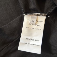 Faith Connexion Reconstructed Graphic Tee in Black/Multi Size Medium NWT