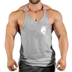 Men Tank Top Bodybuilding Gym Workout Fitness Cotton Sleeveless Stringer Vest