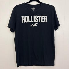 Hollister Mens Graphic T-Shirt Bundle Black Blue Logo Applique Size XS 2 Pack