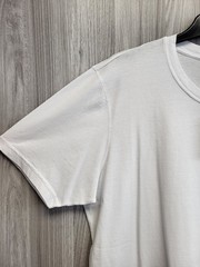 Denham White Applique Logo Short Sleeve Cotton T-Shirt Mens Size Large BNWT.PWB