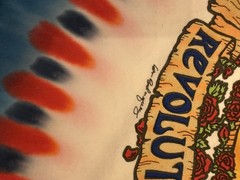 Vintage 1993 Grateful Dead Revolutionary Dead Mike Dubois Liquid Blue XL