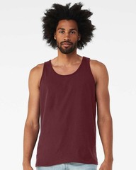 🔥 BELLA + CANVAS Jersey Tank Top Shirt Ring-spun Cotton 3480 Maroon 2XL