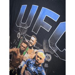 UFC Worldwide Graphic T-Shirt Black Mens Small Conor McGregor Adesanya MMA Tee