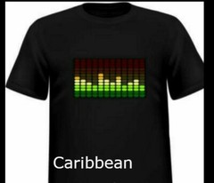 Sound Activated Light Up Flashing Equalizer LED T-Shirt -Message Me BEFORE ORDER
