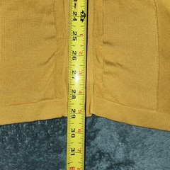 Intro Men’s Short Sleeve Button Front Shirt Mustard Yellow Textured Geometric
