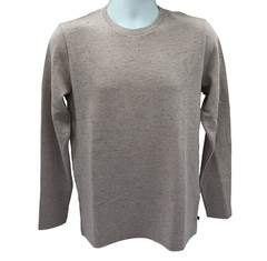 $140 Travis Mathew Men’s Cloud Waffle Crew Shirt – Oxford Tan – Small – New Tag