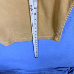 Uniqlo AIRism Oversized Crew Neck T-Shirt Mens Medium Mustard Yellow 455359