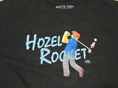 Matte Grey T-Shirt Mens Size Small Black Hozel Rocket Golf Shirt Hais Of Grey