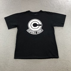 dragon ball Z t shirt mens M black capsule corp. trunks