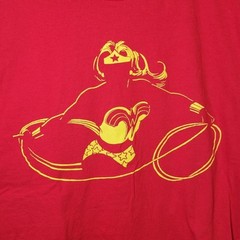 Wonder Woman Shirt XL Red Yellow Graphic Tee DC Comics Originals Unisex