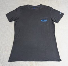 Kuhl T Shirt Unisex Sz SMALL Charcoal Gray Mountains Back Hit Front Pocket READ