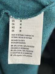 American Eagle Men’s Size M Short Sleeve Button Neck Classic Fit Heritage T