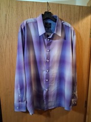 CON.STRUCT Modern Fit performance dress shirt XXL. purple Long Sleeve
